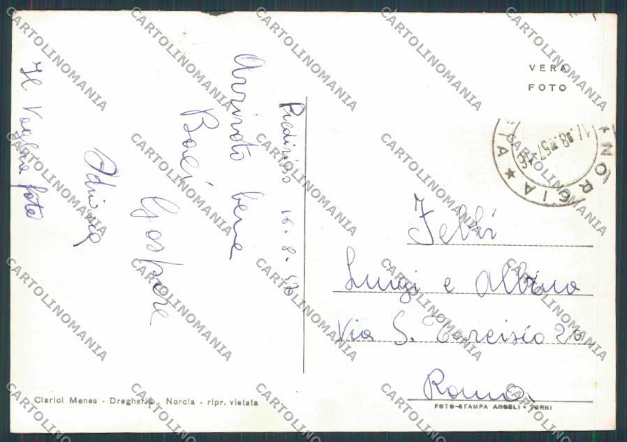 Perugia Norcia Panorama foto FG cartolina BB8857 – retro