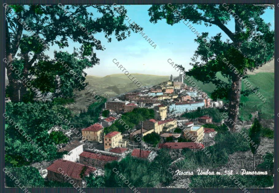 Perugia Nocera Umbra Panorama foto FG cartolina BB8872 – fronte