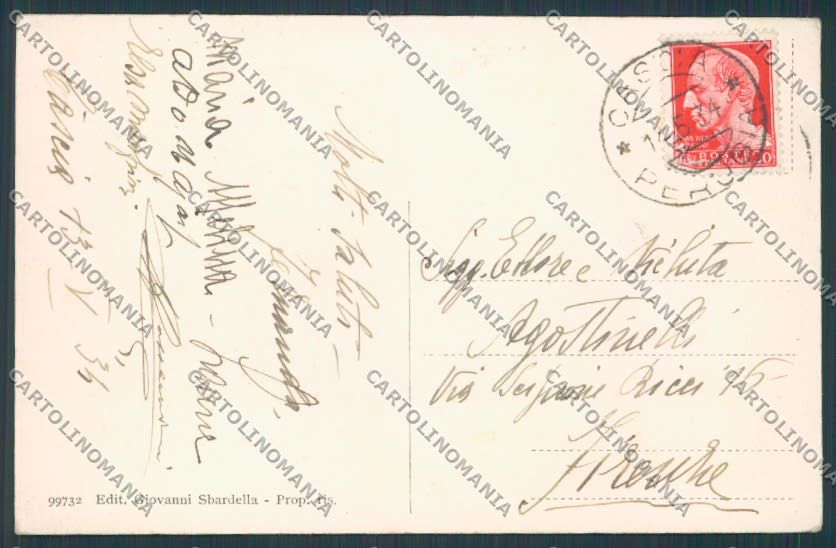 Perugia Cascia Roccaporena cartolina BB8880 – retro