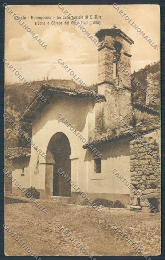Perugia Cascia Roccaporena PIEGHINE cartolina BB8882 – fronte