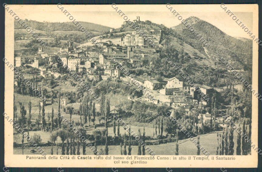 Perugia Cascia Santuario PIEGHE cartolina BB8883 – fronte