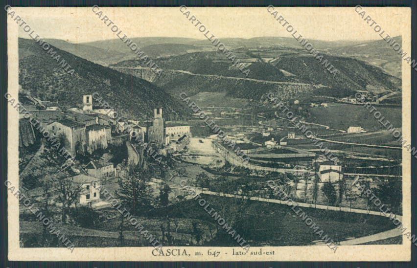 Perugia Cascia Panorama cartolina BB8885 – fronte