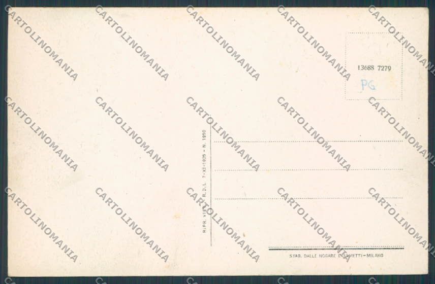 Perugia Cascia Panorama cartolina BB8885 – retro