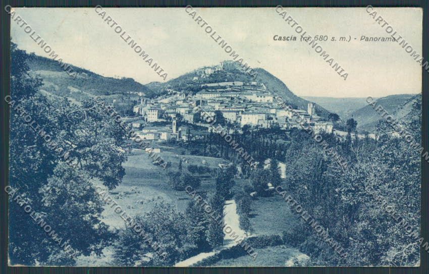 Perugia Cascia Panorama cartolina BB8886 – fronte