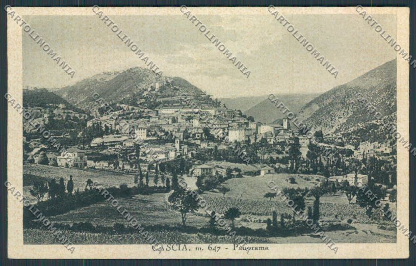 Perugia Cascia Panorama cartolina BB8887 – fronte