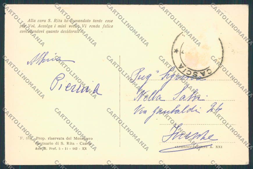 Perugia Cascia Panorama cartolina BB8890 – retro