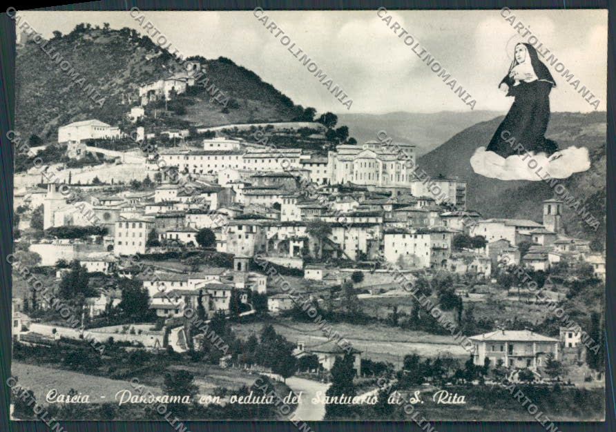 Perugia Cascia Santuario FG cartolina BB8893 – fronte