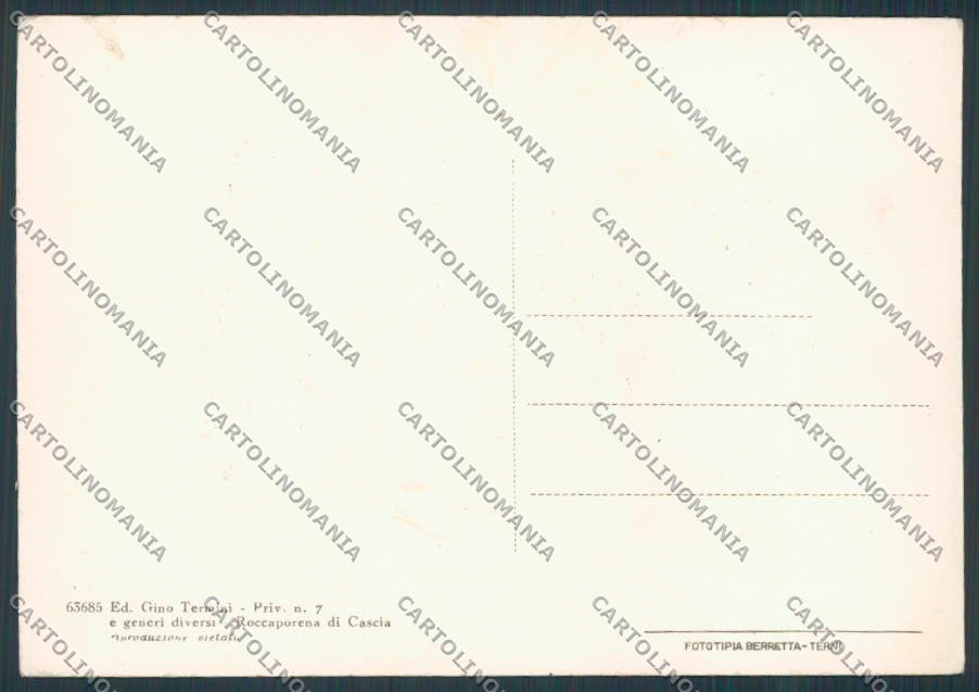 Perugia Cascia Roccaporena FG cartolina BB8895 – retro