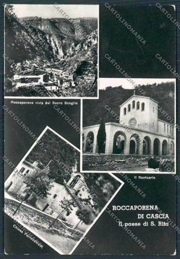 Perugia Cascia Roccaporena foto FG cartolina BB8898 – fronte