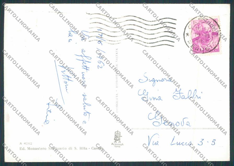 Perugia Cascia Panorama foto FG cartolina BB8906 – retro