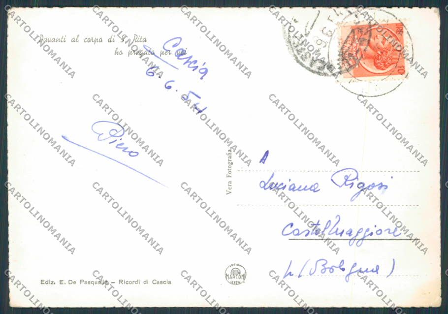 Perugia Cascia Panorama foto FG cartolina BB8912 – retro