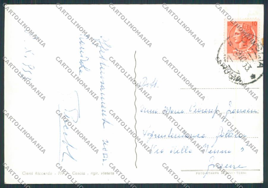 Perugia Cascia Panorama foto FG cartolina BB8914 – retro