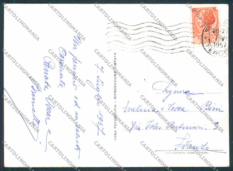 Perugia Cascia Saluti da foto FG cartolina BB8928 – retro