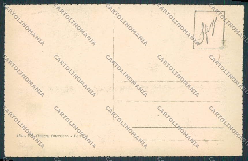 Perugia città Palazzo Capitano del Popolo cartolina BB8937 – retro