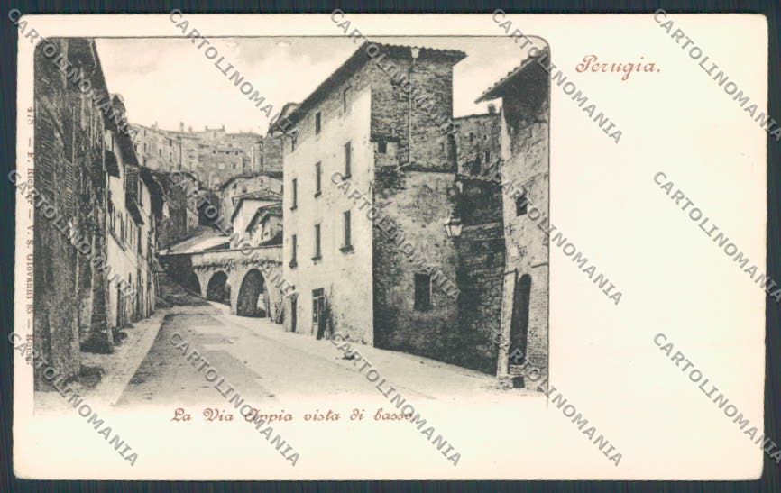 Perugia città Via Appia cartolina BB8938 – fronte