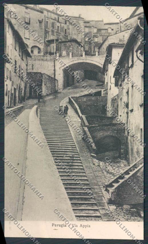 Perugia città Via Appia cartolina BB8945 – fronte