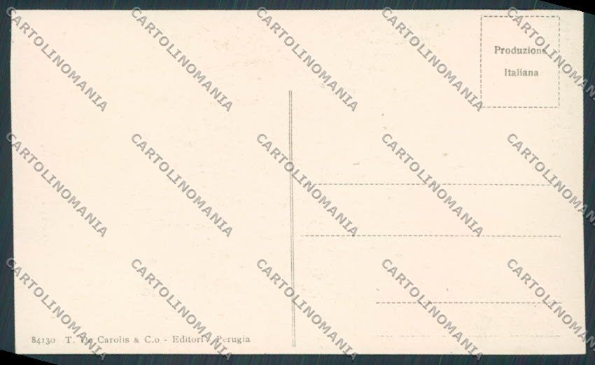 Perugia città Via Appia cartolina BB8945 – retro