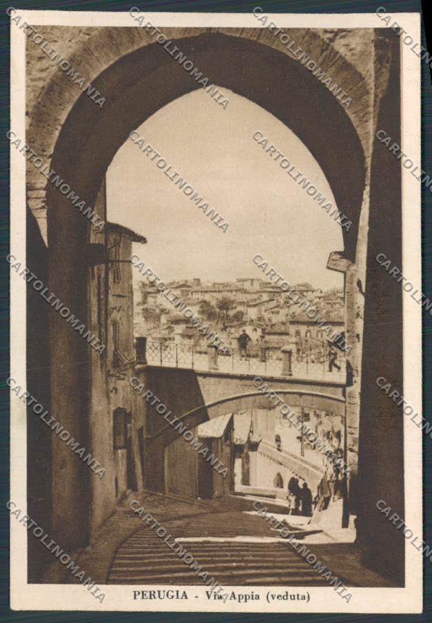 Perugia città Via Appia FG cartolina BB8946 – fronte
