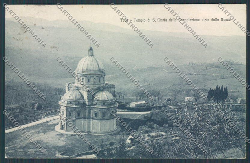 Perugia Todi Tempio Santa Maria cartolina BB8957 – fronte