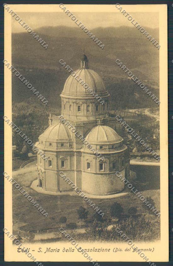 Perugia Todi Santa Maria della Consolazione Bramante cartolina BB8964 – fronte