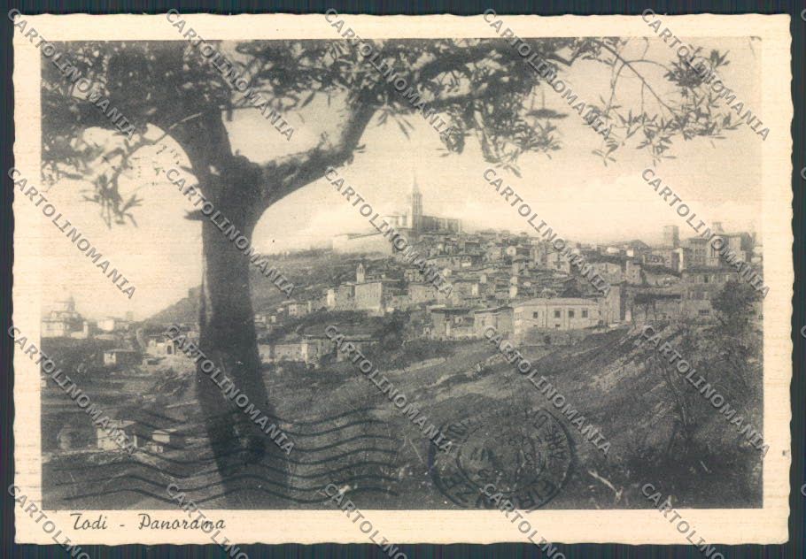 Perugia Todi FG Panorama cartolina BB8970 – fronte