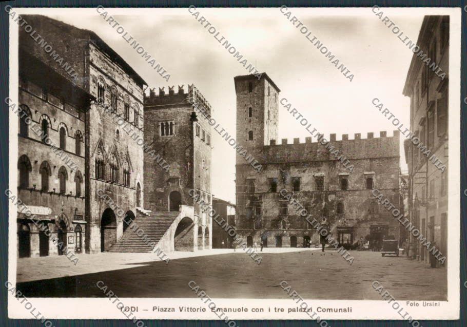 Perugia Todi foto Palazzi Comunali Ursini FG cartolina BB8972 – fronte