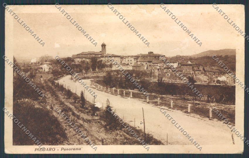 Perugia Piegaro Panorama ABRASA PIEGHE cartolina BB8990 – fronte