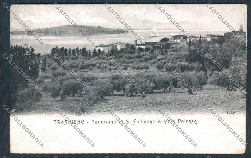 Perugia Lago Trasimeno PIEGA cartolina BB8999 – fronte