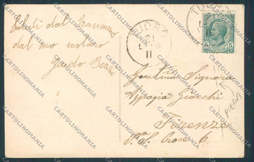 Perugia Lago Trasimeno PIEGA cartolina BB8999 – retro