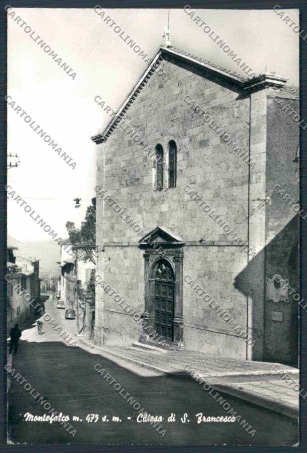 Perugia Montefalco Chiesa San Francesco PIEGATA foto FG cartolina BB9062 – fronte