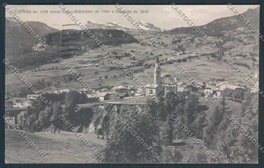 Belluno Cortina Panorama cartolina BB9101 – fronte