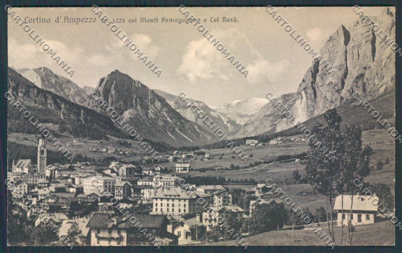 Belluno Cortina Panorama cartolina BB9105 – fronte