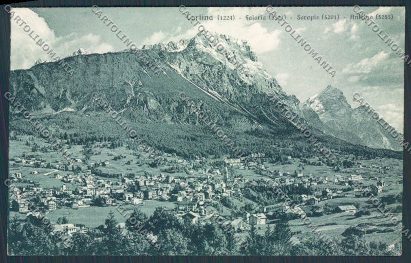 Belluno Cortina Panorama cartolina BB9106 – fronte