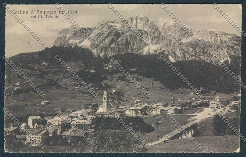Belluno Cortina Panorama PIEGHE cartolina BB9107 – fronte