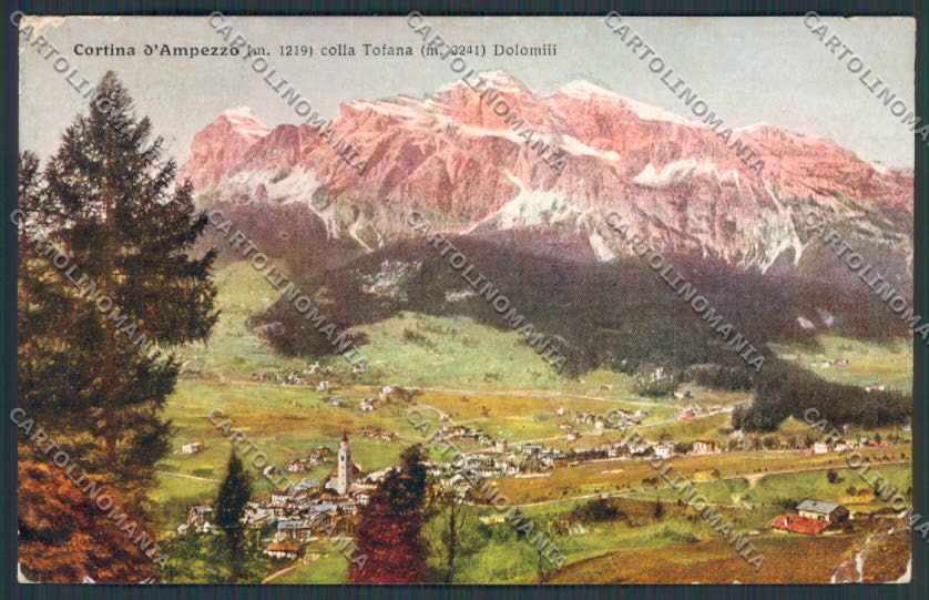 Belluno Cortina Panorama PIEGHE cartolina BB9119 – fronte
