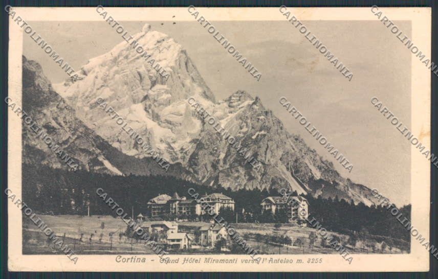 Belluno Cortina Grand Hotel Miramonti cartolina BB9120 – fronte