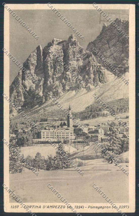 Belluno Cortina Panorama PIEGHE cartolina BB9122 – fronte