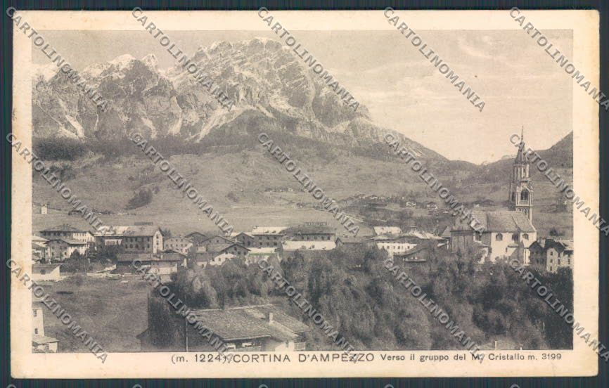 Belluno Cortina Panorama cartolina BB9124 – fronte