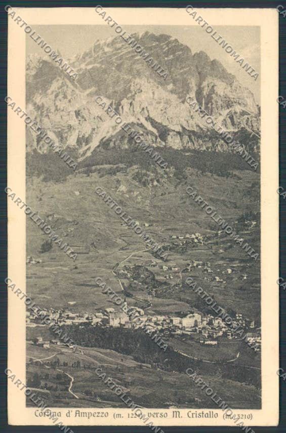 Belluno Cortina Panorama cartolina BB9125 – fronte