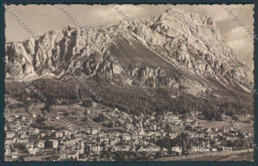 Belluno Cortina Panorama cartolina BB9126 – fronte
