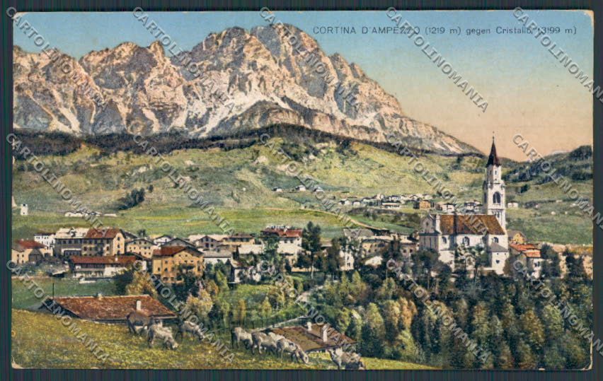 Belluno Cortina Panorama cartolina BB9127 – fronte
