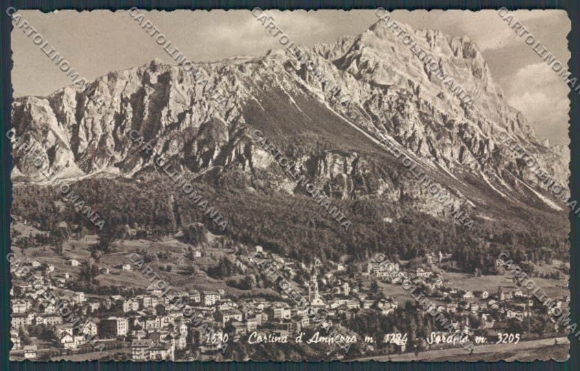 Belluno Cortina Panorama cartolina BB9132 – fronte