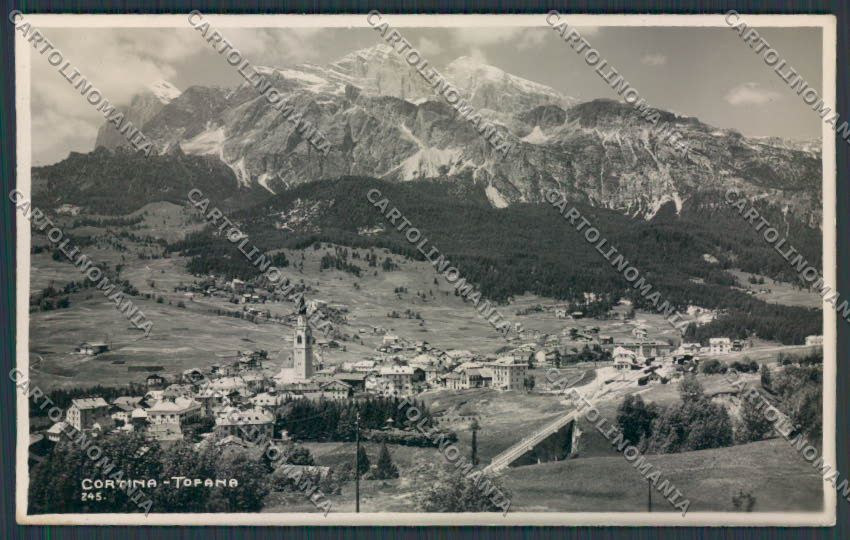 Belluno Cortina Panorama Ghedina foto cartolina BB9136 – fronte
