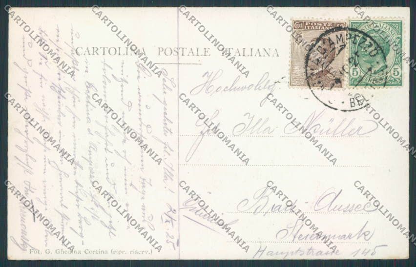 Belluno Cortina Panorama Ghedina foto cartolina BB9136 – retro