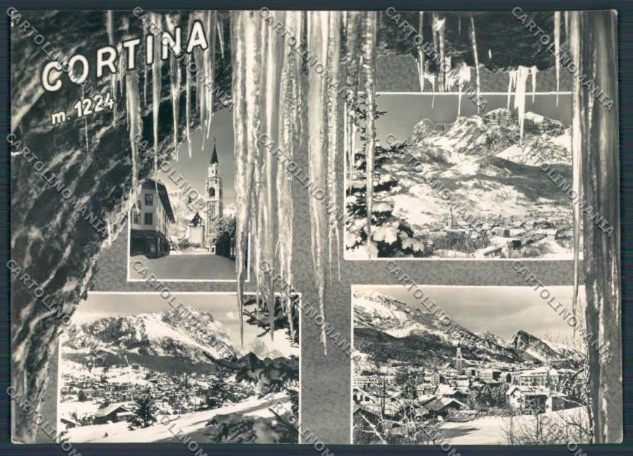 Belluno Cortina PIEGHE COLLA foto FG cartolina BB9144 – fronte