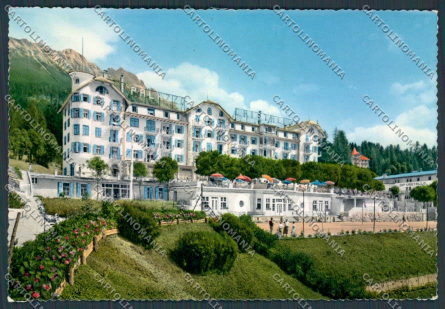 Belluno Cortina Cristallo Palace Hotel foto FG cartolina BB9147 – fronte