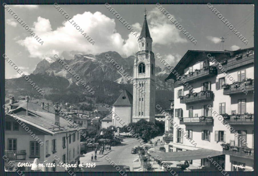 Belluno Cortina Hotel Aurora foto FG cartolina BB9152 – fronte
