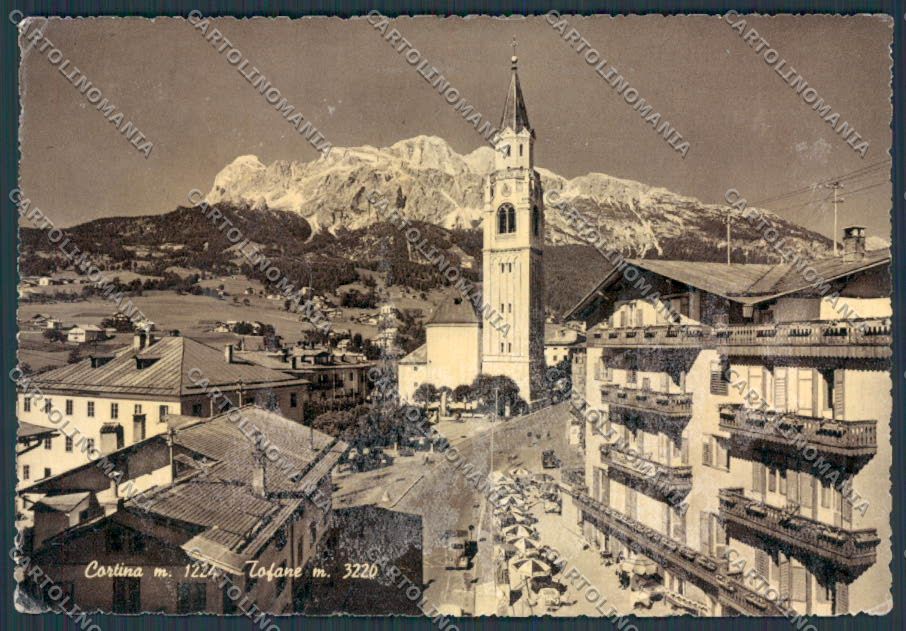 Belluno Cortina PIEGHINE FG cartolina BB9160 – fronte