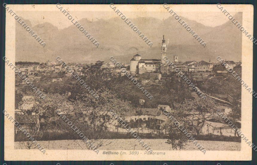 Belluno Città Panorama cartolina BB9178 – fronte