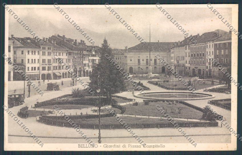 Belluno Città Piazza Campitello cartolina BB9179 – fronte